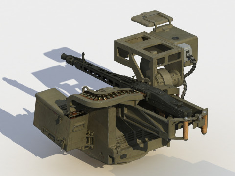 RCWS MG-3S turret 3D Модель