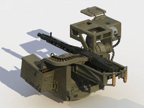 RCWS MG-3S turret 3D Model