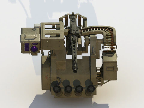 RCWS MG-3S turret 3D Model
