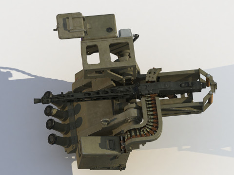 RCWS MG-3S turret 3D Модель