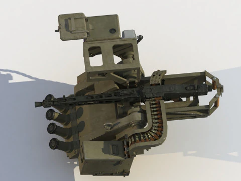 RCWS MG-3S turret 3D Model