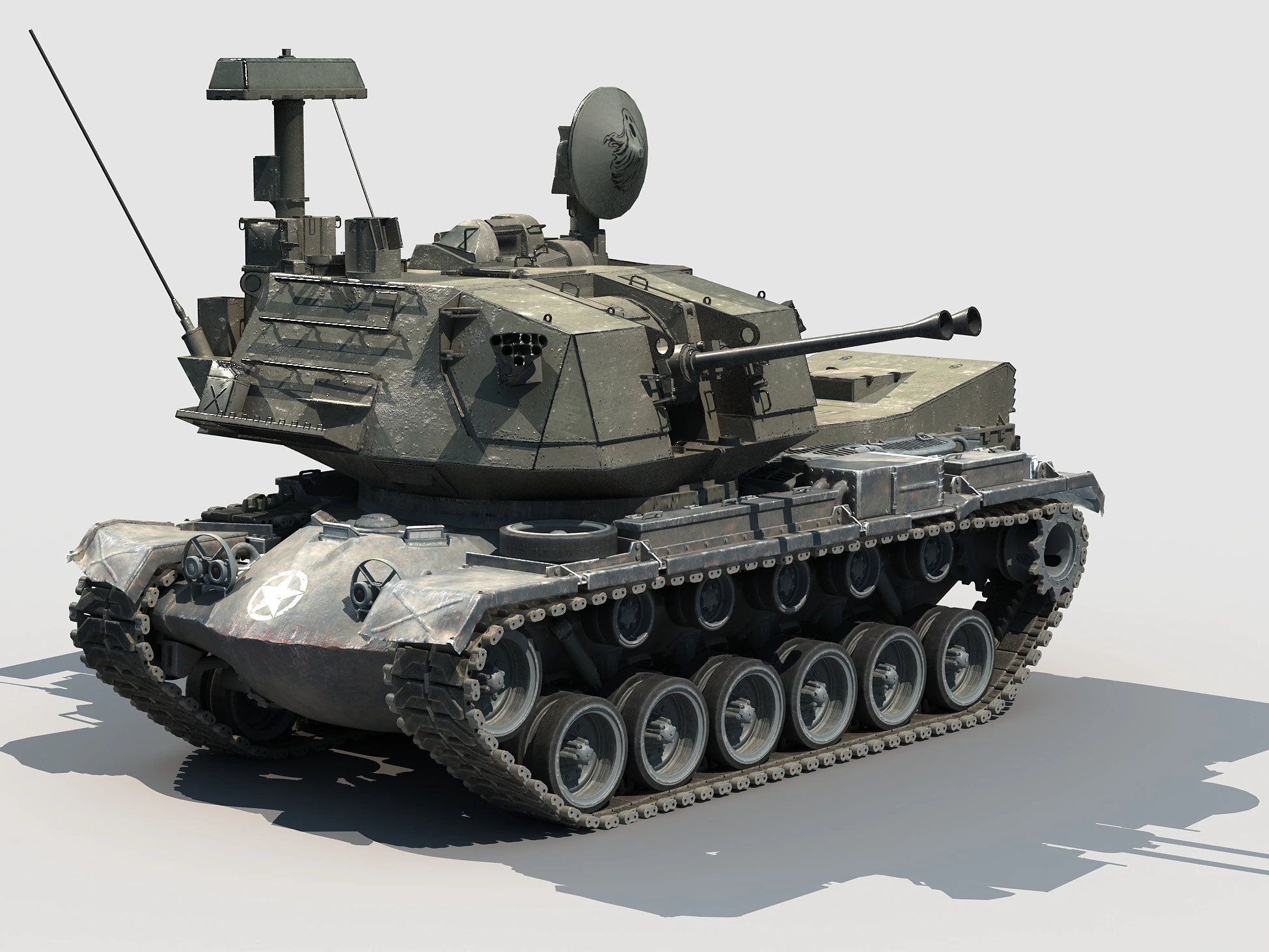 M-247 Sergeant York 3D Model .c4d .max .obj .3ds .fbx .stl .blend