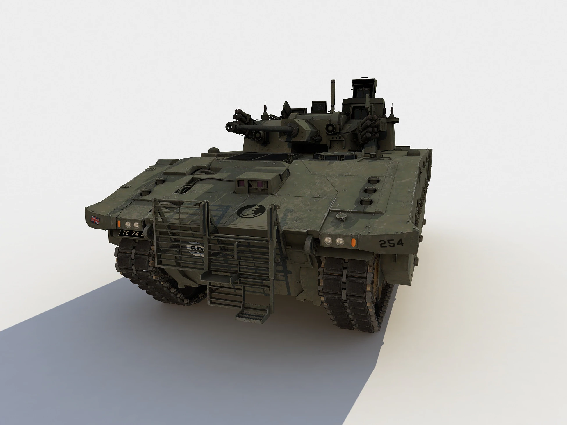Ascod Ajax IFV 3D Model .c4d .max .obj .3ds .fbx .stl .blend 