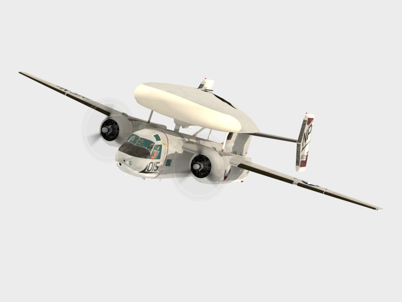 Grumman E1 B Tracer Model 3D .c4d .max .obj .3ds .fbx .stl .blend
