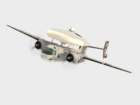 Grumman E1 B Tracer 3D-Modell
