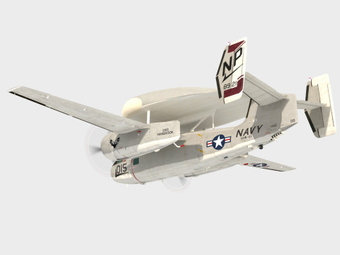 Grumman E1 B Tracer Model 3D