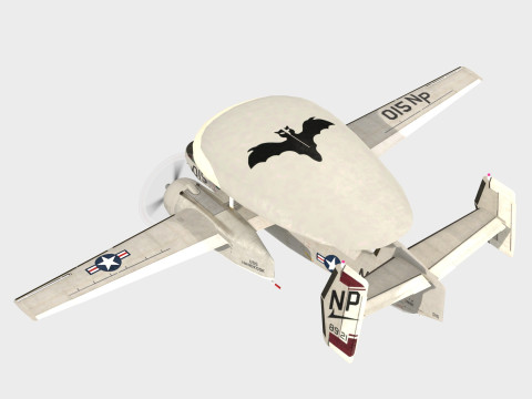 Grumman E1 B Tracer Model 3D