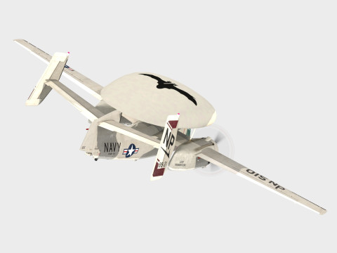 Grumman E1 B Tracer Model 3D