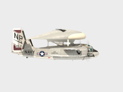 Grumman E1 B Tracer Model 3D