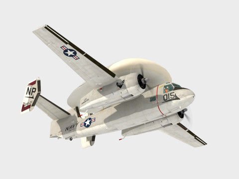 Grumman E1 B Tracer Model 3D