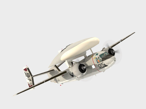 Grumman E1 B Tracer Model 3D