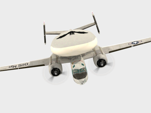 Grumman E1 B Tracer Model 3D