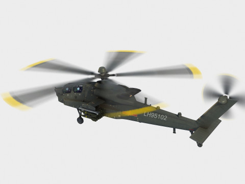 Harbin Z-21 attack helicopter Modelo 3D