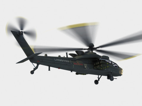Harbin Z-21 attack helicopter Modelo 3D