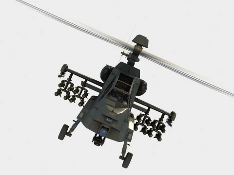 Harbin Z-21 attack helicopter 3D Model