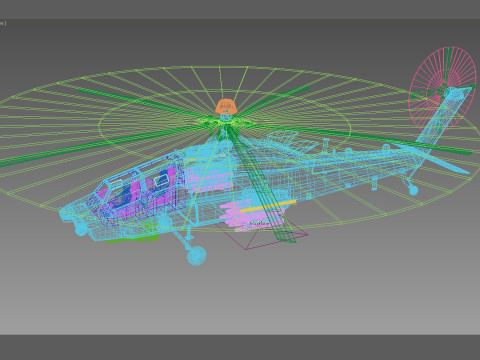 Harbin Z-21 attack helicopter Modelo 3D