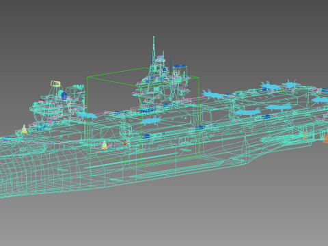 Queen Elizabeth II Carrier 3D Model
