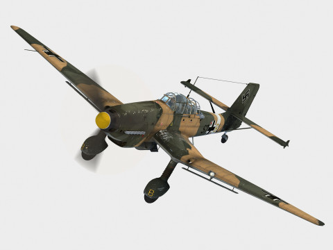 Junkers Ju-87 D3 Stuka 3D Model