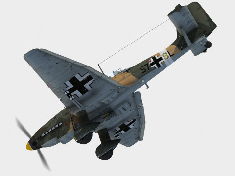 Junkers Ju-87 D3 Stuka 3D Model