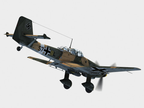 Junkers Ju-87 D3 Stuka 3D Model