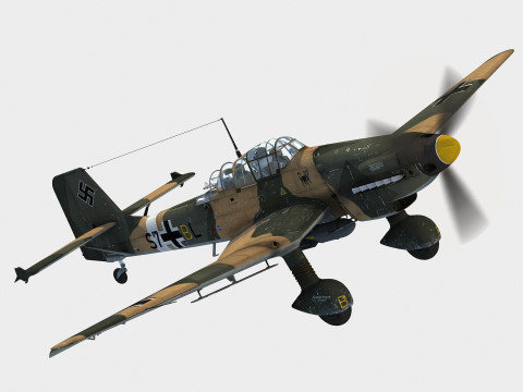 Junkers Ju-87 D3 Stuka 3D Model
