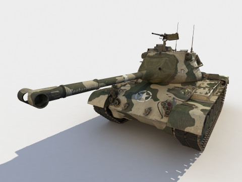 M-47 Patton early version Model 3D