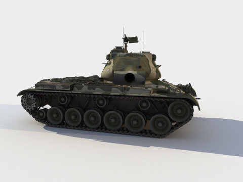 M-47 Patton early version Modello 3D