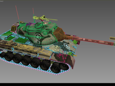 M-47 Patton early version Modello 3D