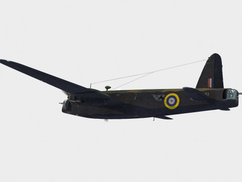 Vickers Wellington 3D 모델