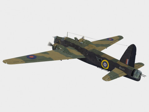 Vickers Wellington 3D 모델