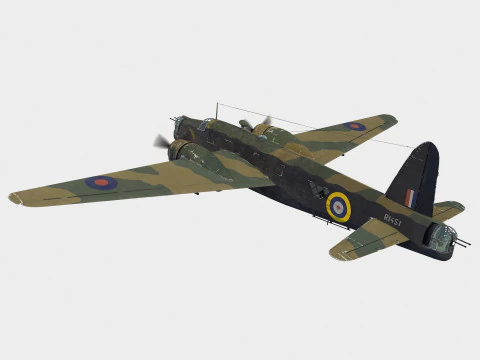 Vickers Wellington 3D Model