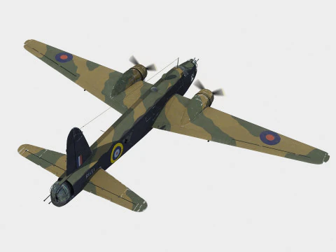 Vickers Wellington 3D Model