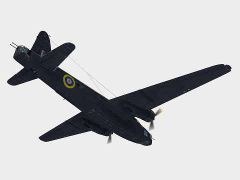 Vickers Wellington 3D 모델