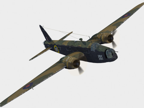 Vickers Wellington 3D 모델