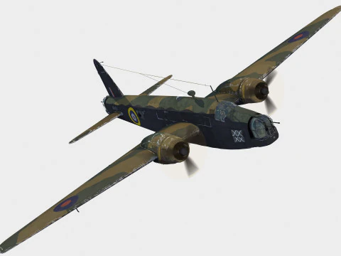Vickers Wellington 3D Model