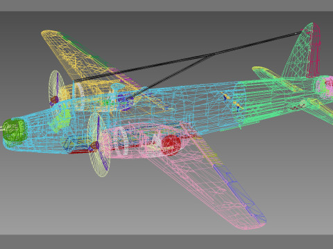 Vickers Wellington 3D 모델