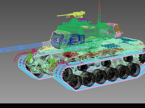 M-47 EM Improved version 3D Модель