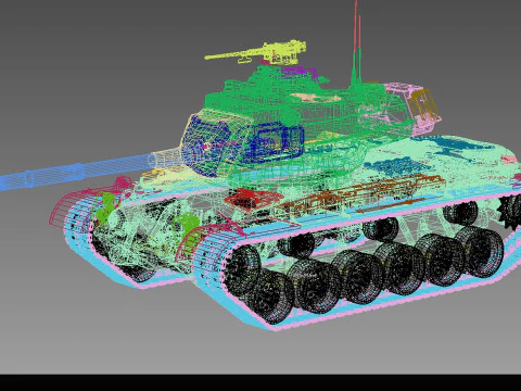M-47 EM Improved version 3D Model
