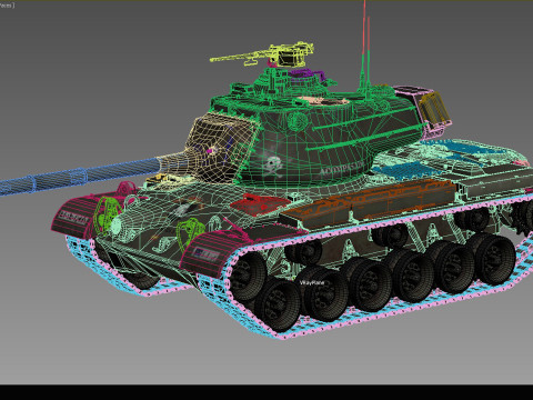 M-47 EM Improved version 3D Модель