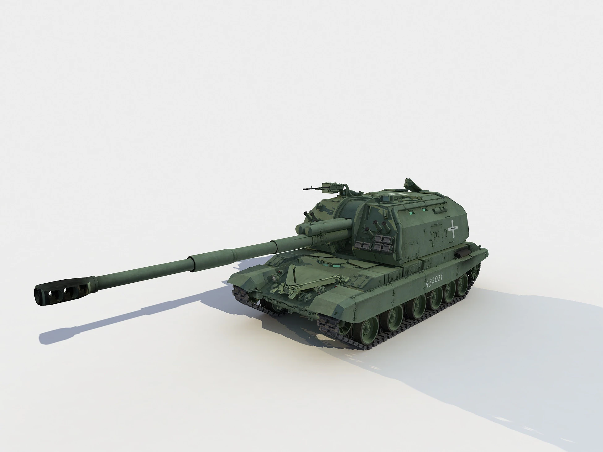 2S19 Msta-S 3D Model .c4d .max .obj .3ds .fbx .stl .blend 