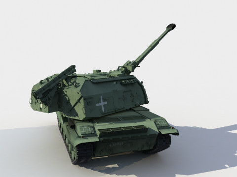 2S19 Msta-S Modelo 3D