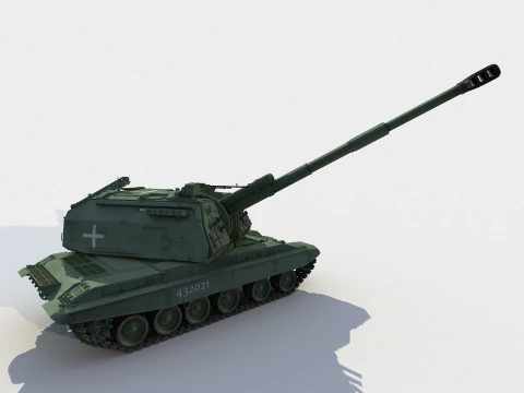 2S19 Msta-S 3D Model
