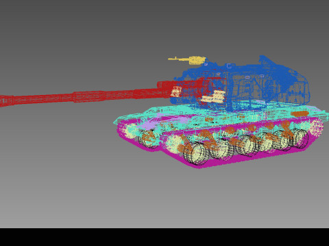 2S19 Msta-S Modelo 3D