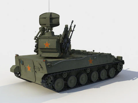 PGZ-04 Type 95 25mm guns 3D Model