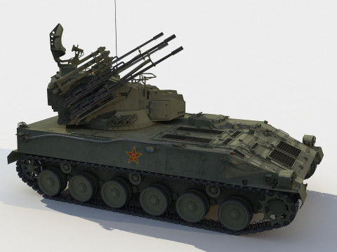 PGZ-04 Type 95 25mm guns 3D 모델