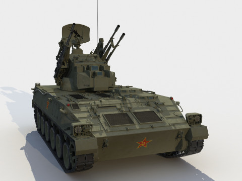 PGZ-04 Type 95 25mm guns 3D 모델