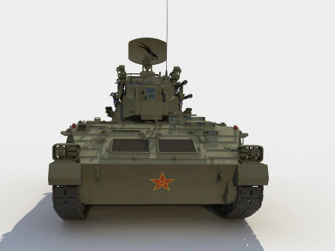 PGZ-04 Type 95 25mm guns 3D Model