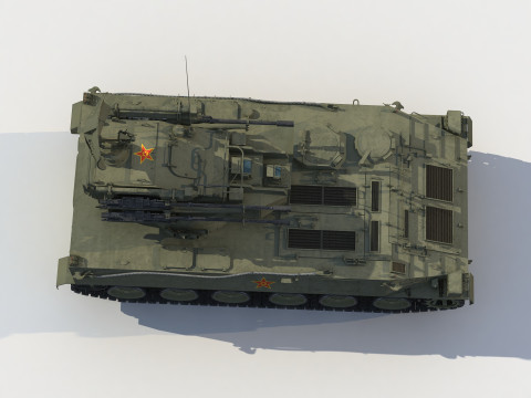 PGZ-04 Type 95 25mm guns 3D 모델