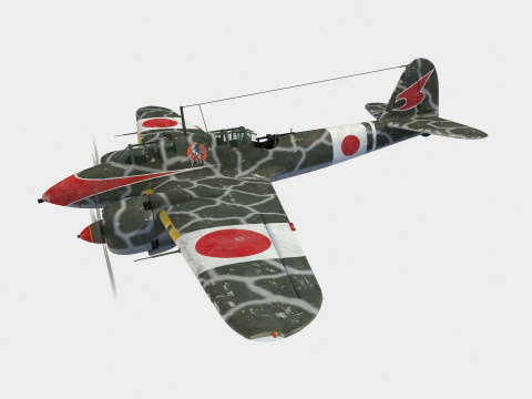 Kawasaki Ki-45 Toryu 3D Model
