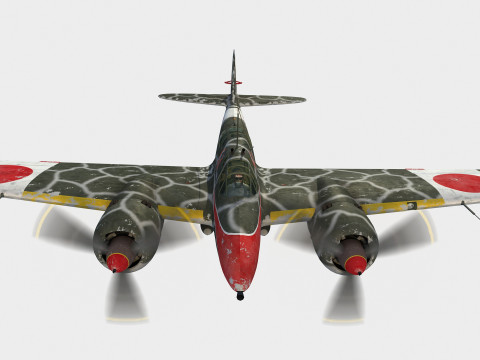 Kawasaki Ki-45 Toryu 3D Modell